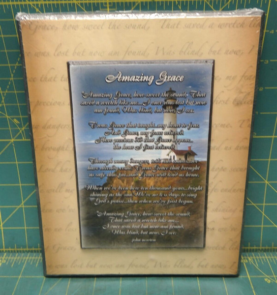 Amazing Grace Print / Framed Inspirational Wall Art John Newton Hymn 