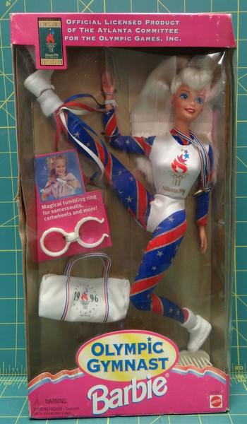 Mattel Olympic Gymnast Barbie Authentic Olympic Games Collection Atlanta 1996
