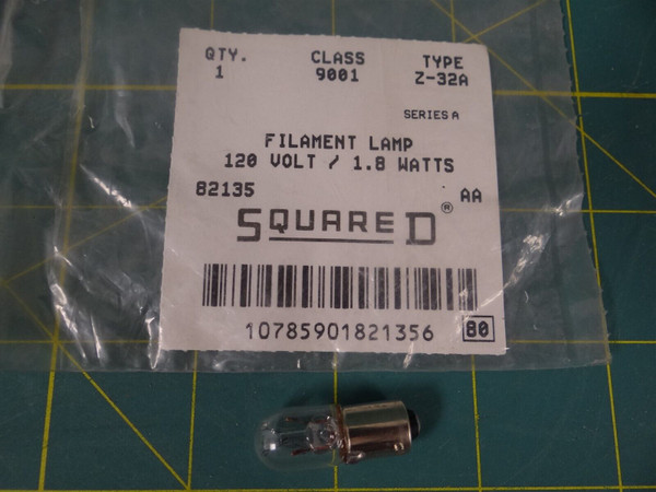 Square D 9001Z-32A Filament Lamp 120V / 1.8Watts 