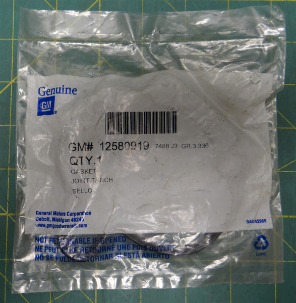 GM 12580919 Multi-Port Fuel Injection Throttle Body Seal Gasket 1996-2005