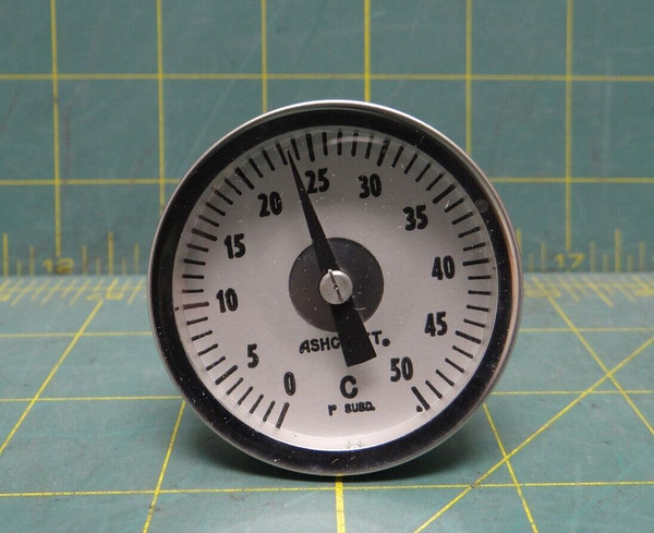 Ashcroft 2" Bimetal Thermometer 0205-8811-300, 1/4 Inch, NPT 6685-01-268-7046