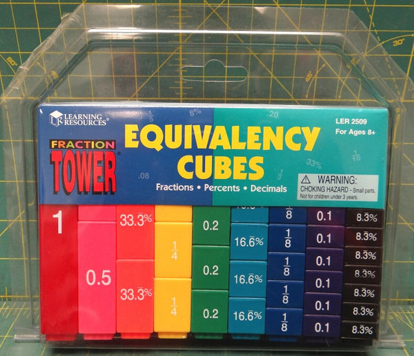 Learning Resources Fraction Tower Cubes - Equivalency Set (LER 2509)