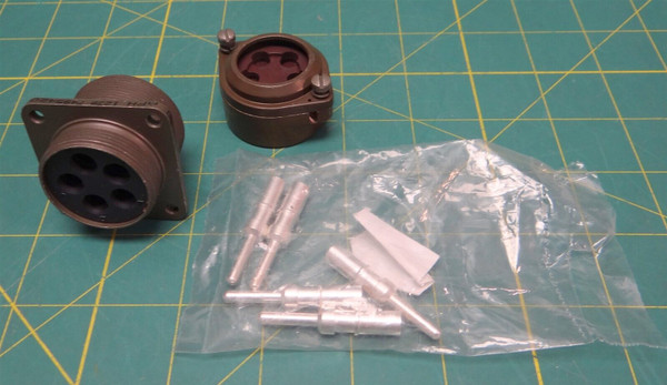 Amphenol 75-190024-79P Aluminum Connector Receptacle NSN 5935-01-509-1003 