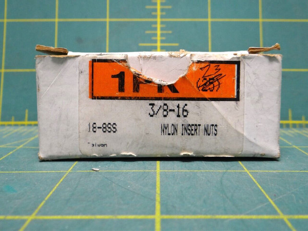 23pk. - 3/8-16 Nylon Insert Stop Nut 18-8 SS