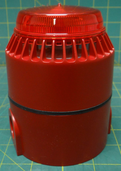 Eaton Red Sounder Beacon 529-4474 18-28V DC 35-70mA 0.5-2OW RoHS X Wall Mount