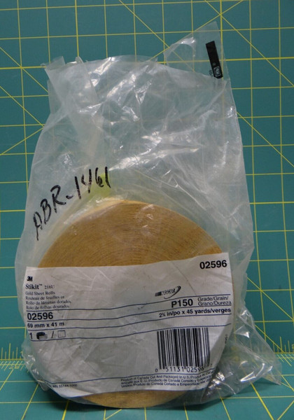 3M Stikit 216U Gold Sheet Roll PN: 02596, P150 Grade, 2 3/4" X 45 Yards
