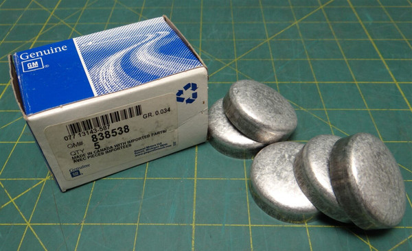 (5) GM 838538 Engine Expansion Plug for Buick Cadillac Chevy Oldsmobile & More