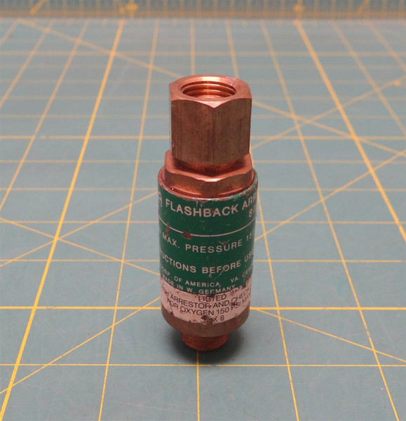 CONCOA 801-0536 Oxygen Flashback Arrestor 150 PSIG MAX 