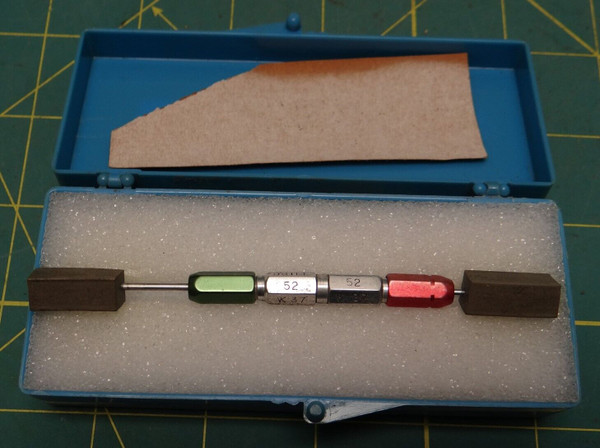 Van Keuren Gage Plug #37 Drill # 52, 0.0585 Go & 0.0625 No-Go