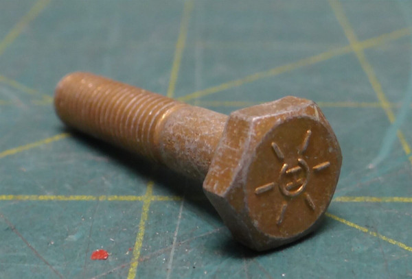 Hex Bolt, Partially Threaded, 1/4" x 1-1/2" Long, Fine Threads, Qty: 79