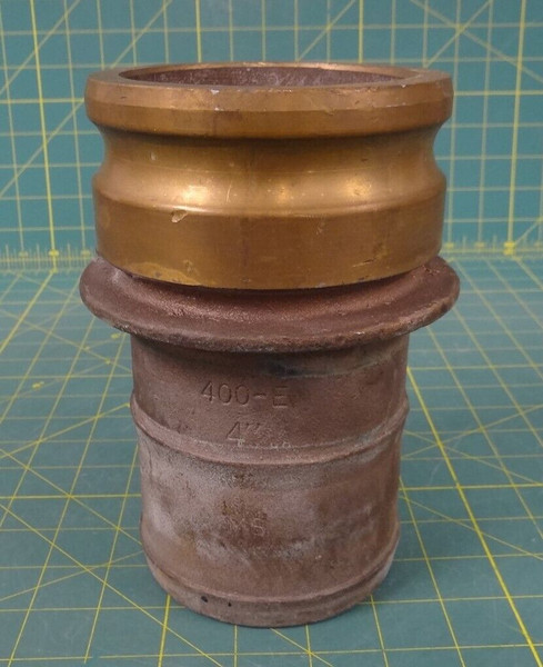 Dixon / Andrews 400-E-BR Brass Male Adapter x Hose Shank 4"