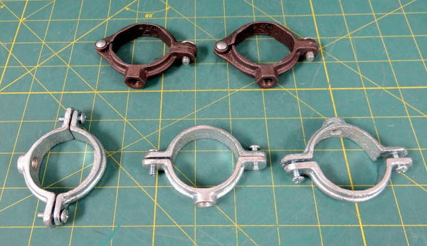 Anvil 2" Pipe Clamps - Galvanized Steel - Lot of 5