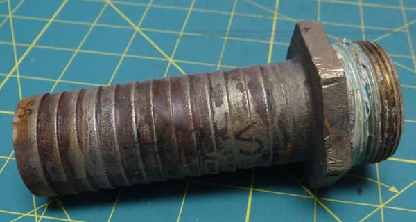 Hose Barb 1-1/2" Hose x 1-7/8" Male Threads, 5-3/16" Long