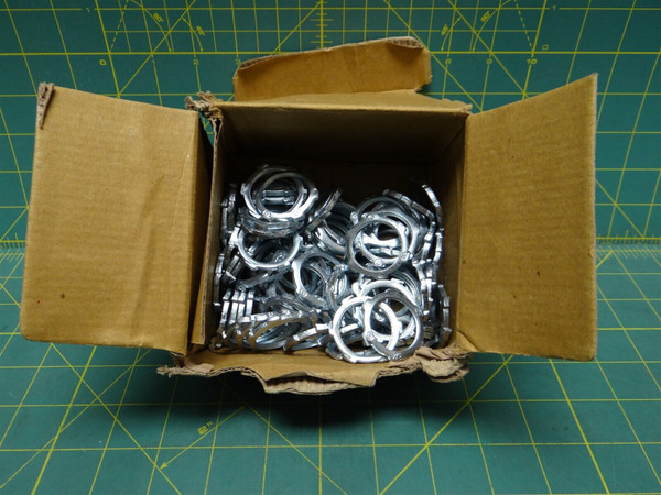 (88) Bridgeport 102-S 3/4" TRADE SIZE CONDUIT LOCKNUT ZINC PLATED STEEL THREADED