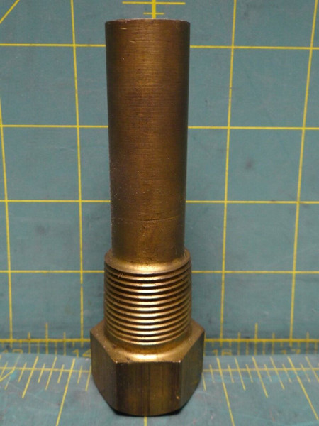 Brass Thermowell 3/4" Male NPT x 3/4" FNPT x 2.5" Insertion Length