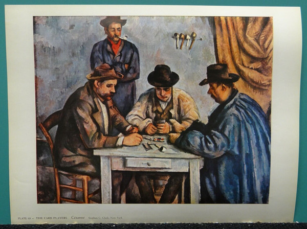 The Card Players by Paul Cezanne, Plate 69, 12-1/2" X 9-7/16"