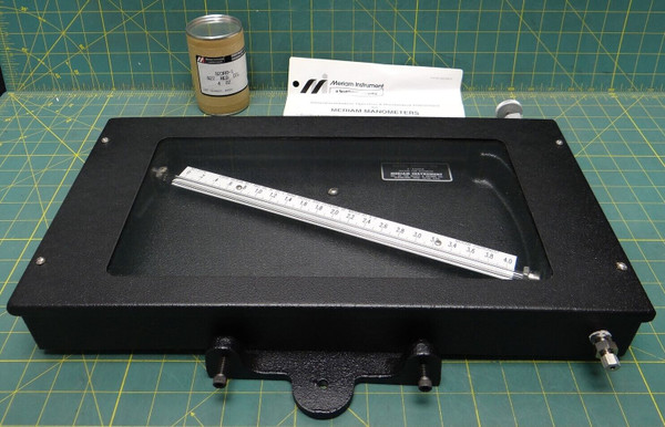 Meriam 40GD10-WM 4" Draft Range Inclined Tube Manometer Wall-Mount