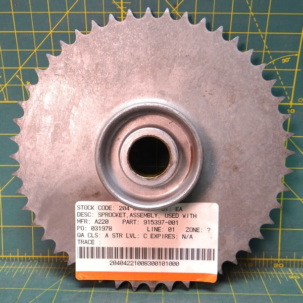 Sprocket Wheel Assembly 8" Diameter MFR: A220 PN: 915397-001