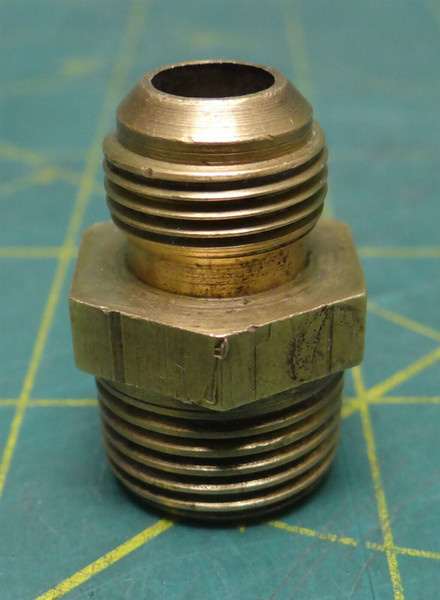 1/2" Male Flare X 5/8" Tapered MIP Straight Brass Connecter Adapter Pipe Fitting