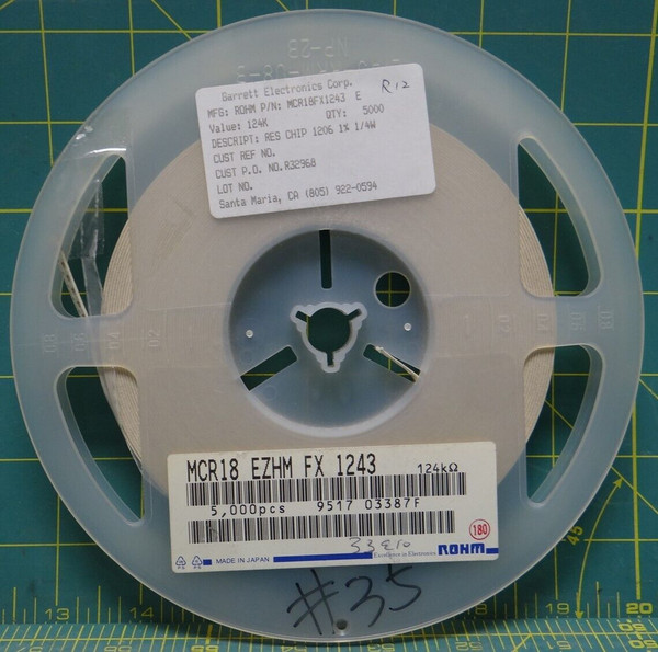 124K Fixed Chip Resistor 1206 1/4w 1% Tolerance P/N MCR18FX1243