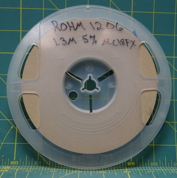 ROHM 1206 1/4w 5% Tol. 1.3M Ohm Fixed Chip Resistor P/N MCR18FX1031E