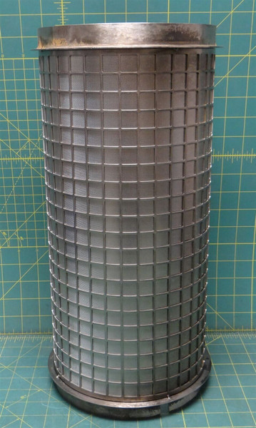 16.25" Russell Finex 26464/H/60 SS Microscreen Filter 7.25" Diameter 60 Micron