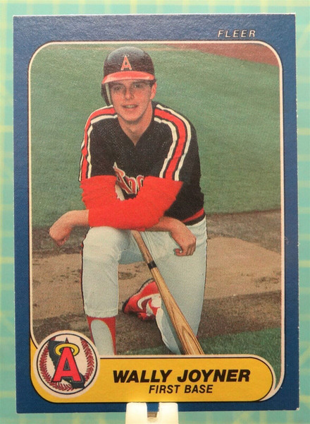 1986 Fleer #U-59 Wally Joyner First Base Oakland A's Baseball Trading Card