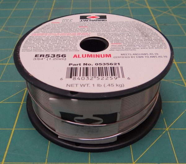 J.W. Harris 0535621 Aluminum Welding Alloy ER5356 3/64" 1 SPOOL