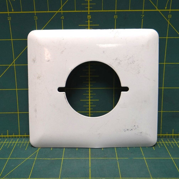 MULBERRY 76222 2-Gang White Princess Shape Dryer Receptacle Wall Plate
