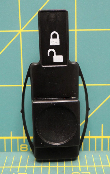 Black Plastic Lock/Unlock Button Slide Switch 2-3/8" Long