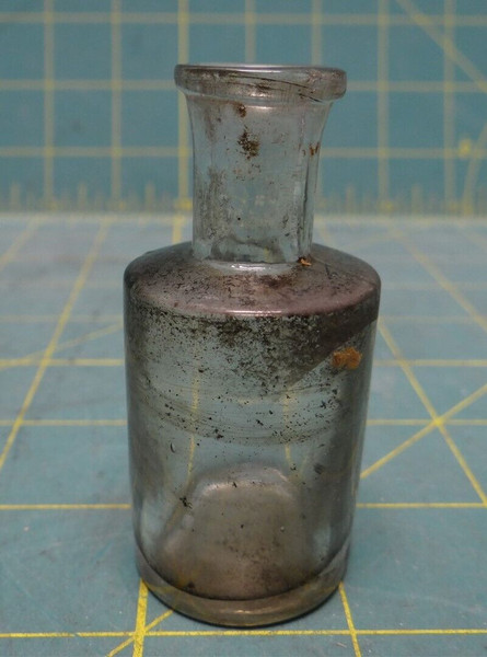 Vintage Early Miniature Glass Apothecary Jar Bottle