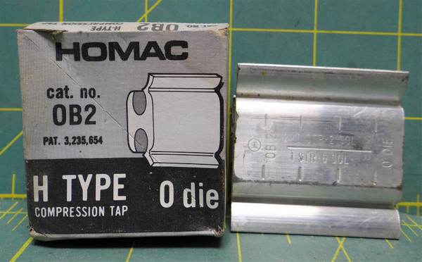 Thomas and Betts HOMAC OB2 H-Type H-Frame Compression Tap, 0 Die
