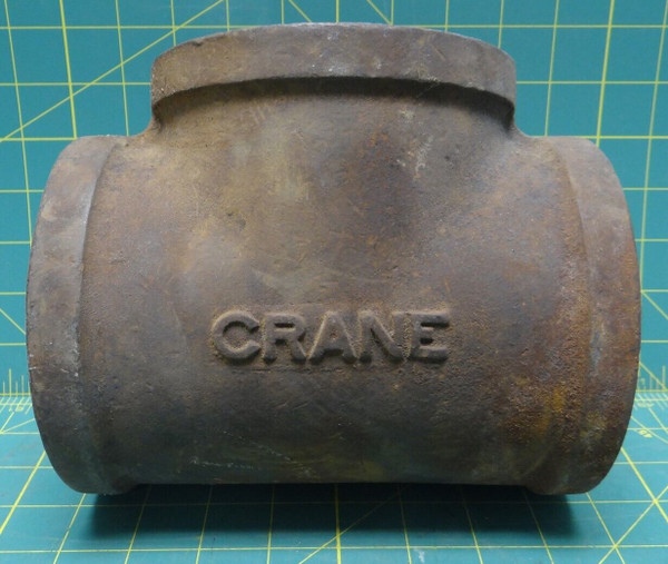 Crane Pipe Tee 4-1/4" Inside Thread Diameter 8 Thread Pitch