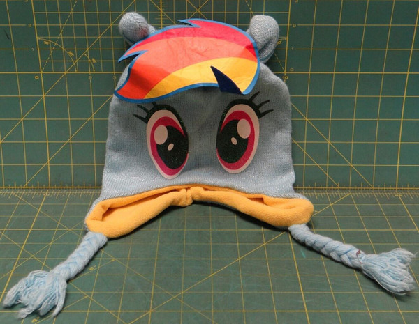 ABG Accesories 2017 My Little Pony Rainbow Dash Beanie Trapper Hat 