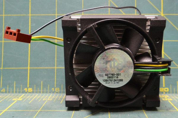 Intel A27760-001 109X7612H1086 DC12V 0.1A PAT Fan with Heatsink