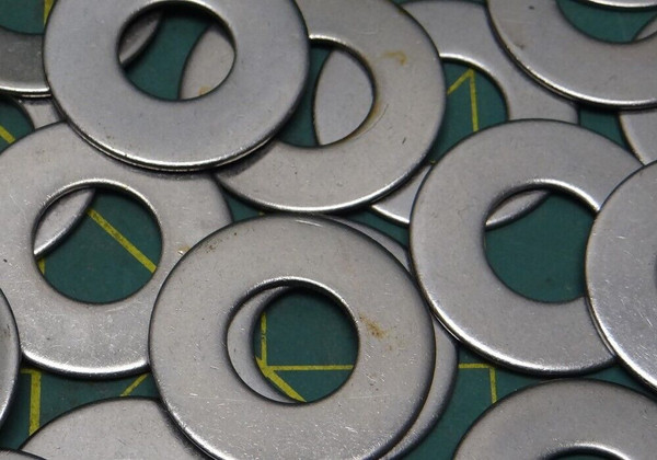 QTY: 20 Zinc Ultra Thin Flat Washers Metal Gasket 1/4" ID, 1-9/16" OD, 1/16" TH