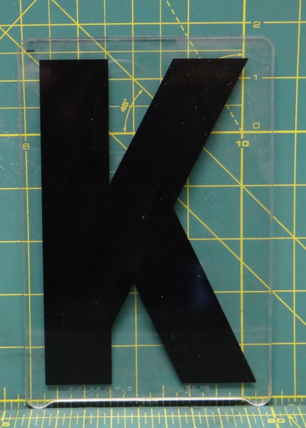 (K) 7"x 4-1/2" Acrylic Wagner Zip-Change Marquee Sign Changeable Letter