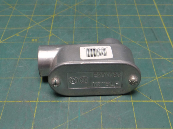 1/2" Halex Rigid Aluminum Service Entrance Ell 3.5" Long 1-3/8" Wide 2-7/8" High