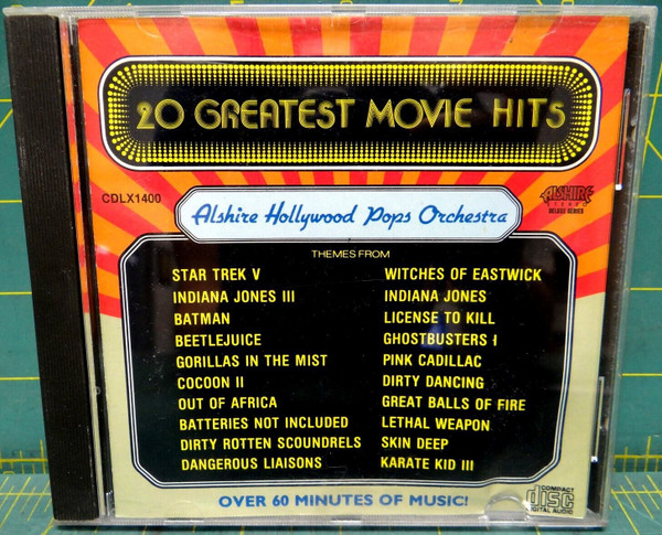Alshire Hollywood Pops Orchestra - 20 Greatest Movie Hits 2007 CD