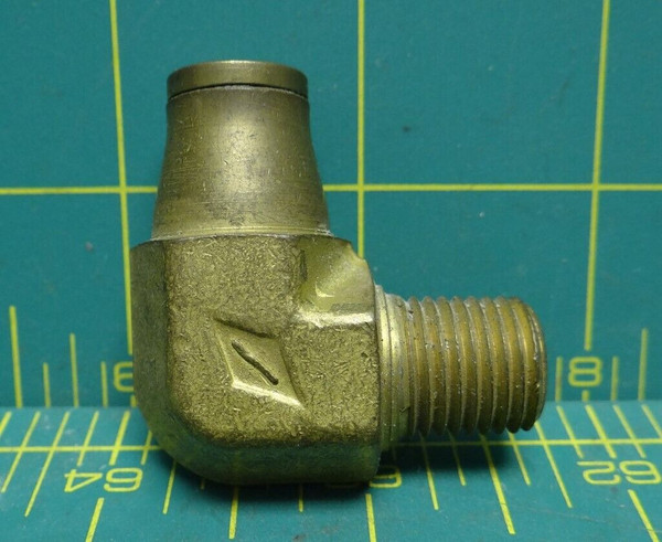 90 Degree Elbow Pipe Fitting 1/4" NPT x 3/8" Quick Connect ID