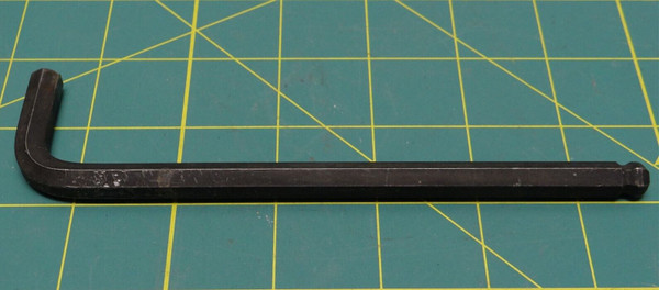 5/16 (8mm) Head L Shape Long Arm S2 Ball Point Hex Key Wrench 6-1/4"