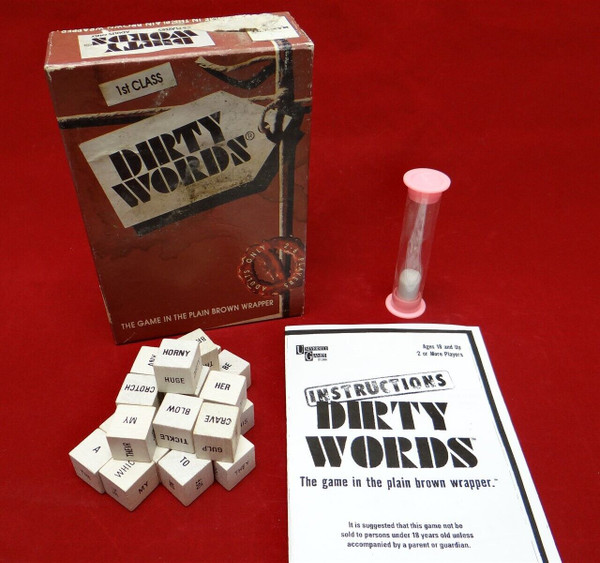 Dirty Words, The Classic Adult Dice Game 2-6 Players 