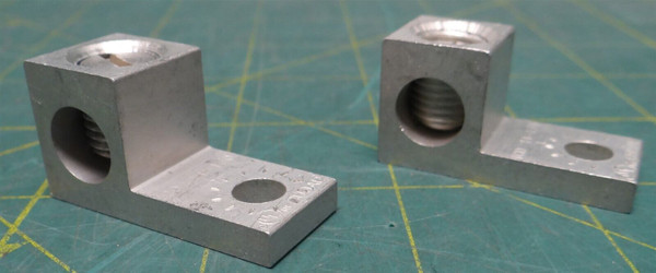 (Pack of 2) TCO Mechanical Lug Connector 14-1 AWG Copper/Aluminum Tin Plated 