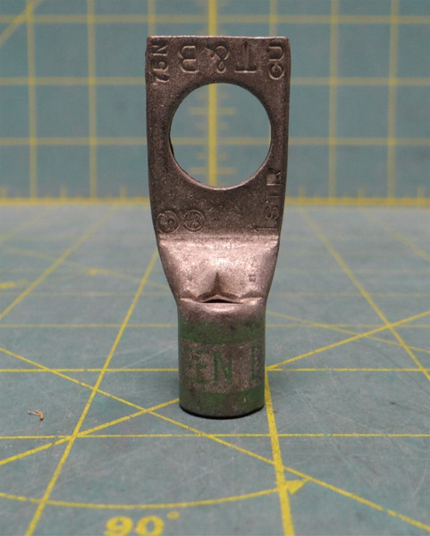 Thomas & Betts Copper Short Barrel 1-Hole Compression Lug Green 37 STR 75N