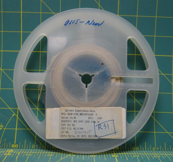 ROHM 1206 1/8w 1% Tol. 24.9K ohm Fixed Chip Resistor P/N MCR18FX2492 E