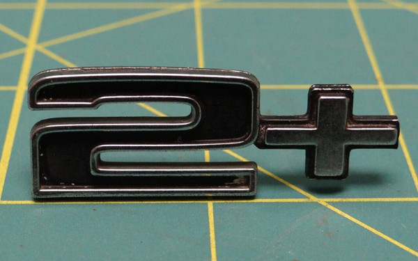 Vintage OEM General Motors GM Number "2+" Emblem P/N 1704751