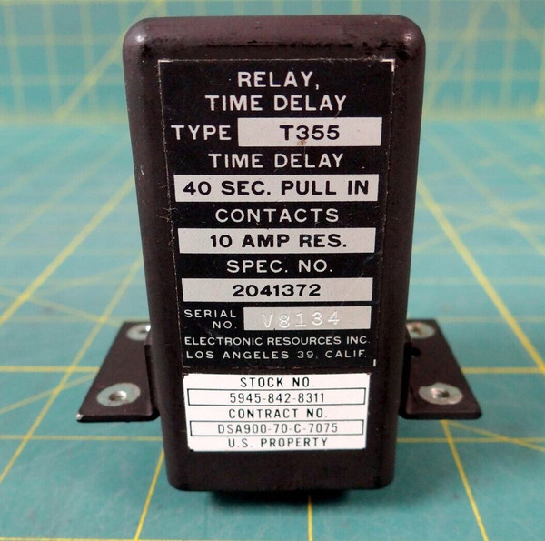 Electronic Resources Time Delay Relay P/N F31234
