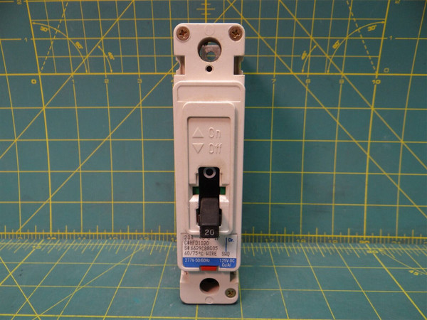 Eaton HFD1020 Series C 1 Pole 20 Amp Industrial Circuit Breaker 600VAC