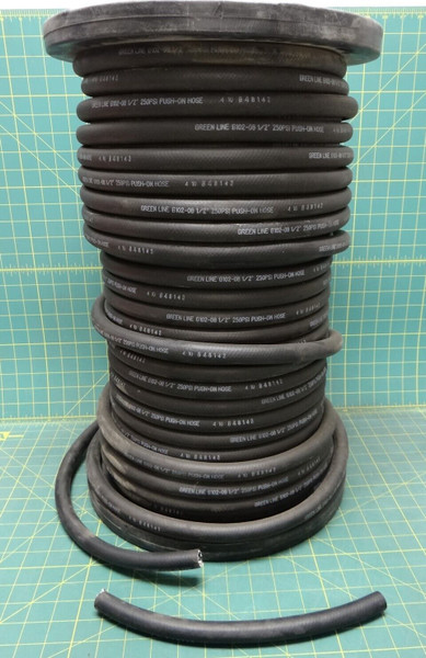 GreenLine G102-08:250 1/2" Push-On Hose 250 PSI Black (Sold by the Foot!)