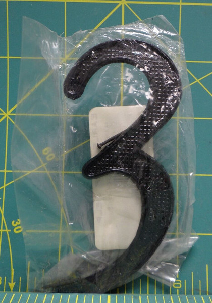 Earle Self Help House No. "3" 9905-0104, House Address Number 3, 4" x 2"